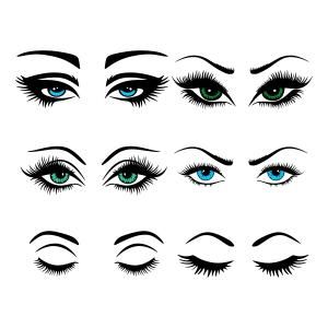 pic Eye Makeup Silhouette vectorstock
