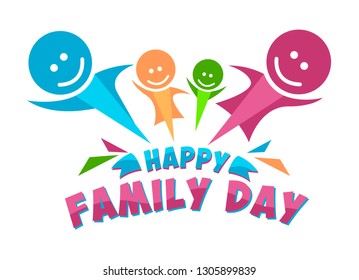 wallpapers Family Day Logo vectorstock