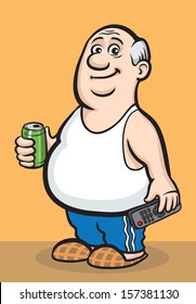 picture Fat Old Man Cartoon https www shutterstock com image vector vector illustration cartoon fat retired man 157381130