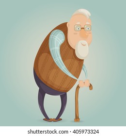 pic Fat Old Man Cartoon https www shutterstock com image vector old man cartoon character vector illustration 405973324