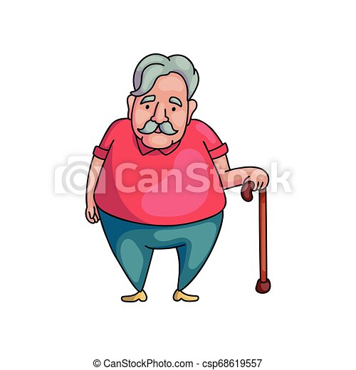 wallpapers Fat Old Man Cartoon https depositphotos com 177270776 stock illustration funny balding fat old man html