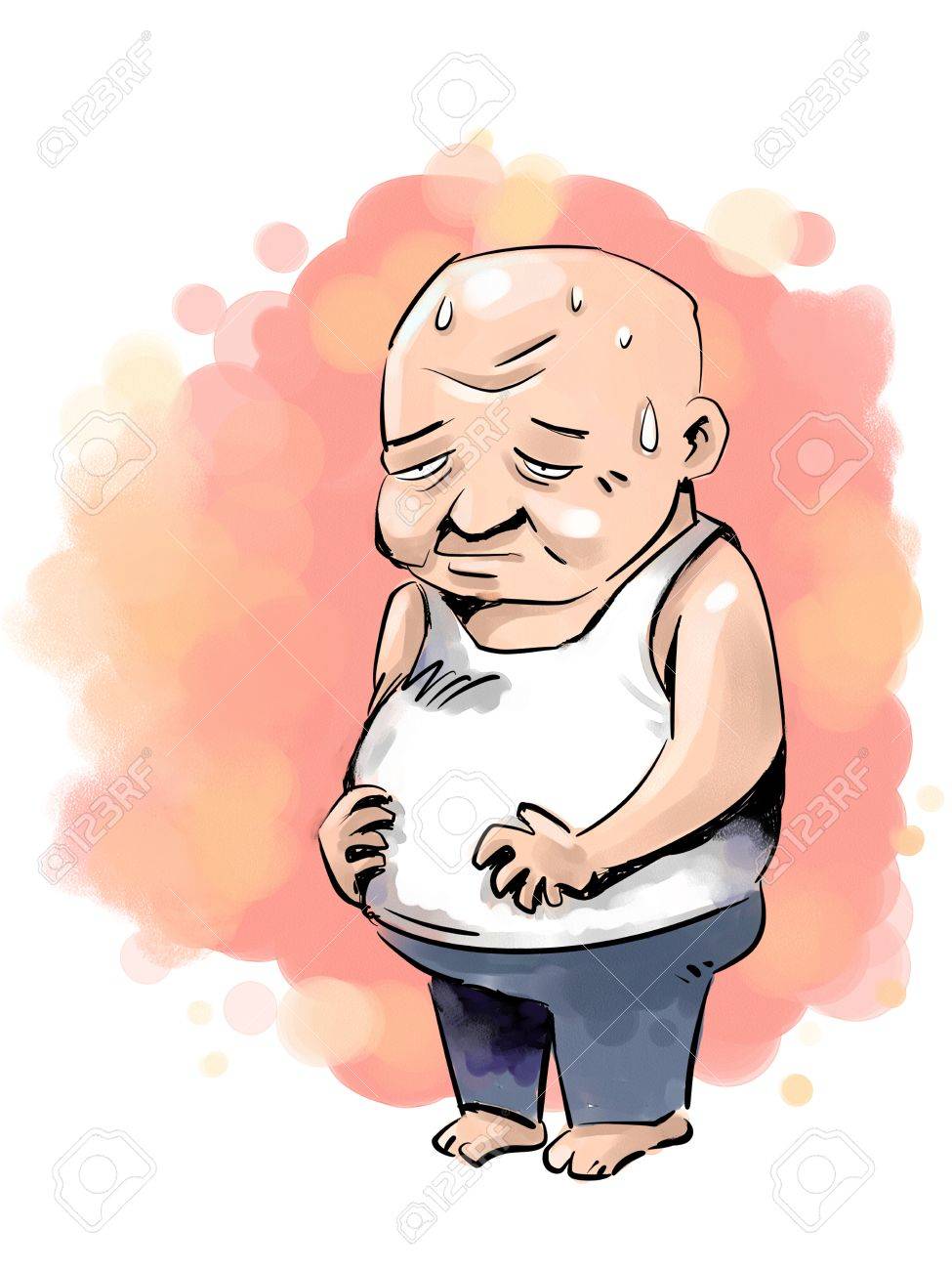 wallpapers Fat Old Man Cartoon fat man cartoon stock photos and images