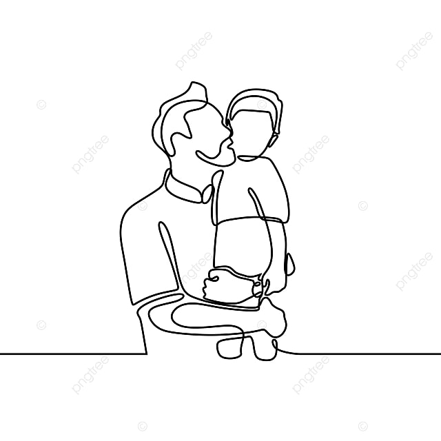 picture Father's Day Line Art https pngtree com freepng father and son continuous line drawing 4341596 html