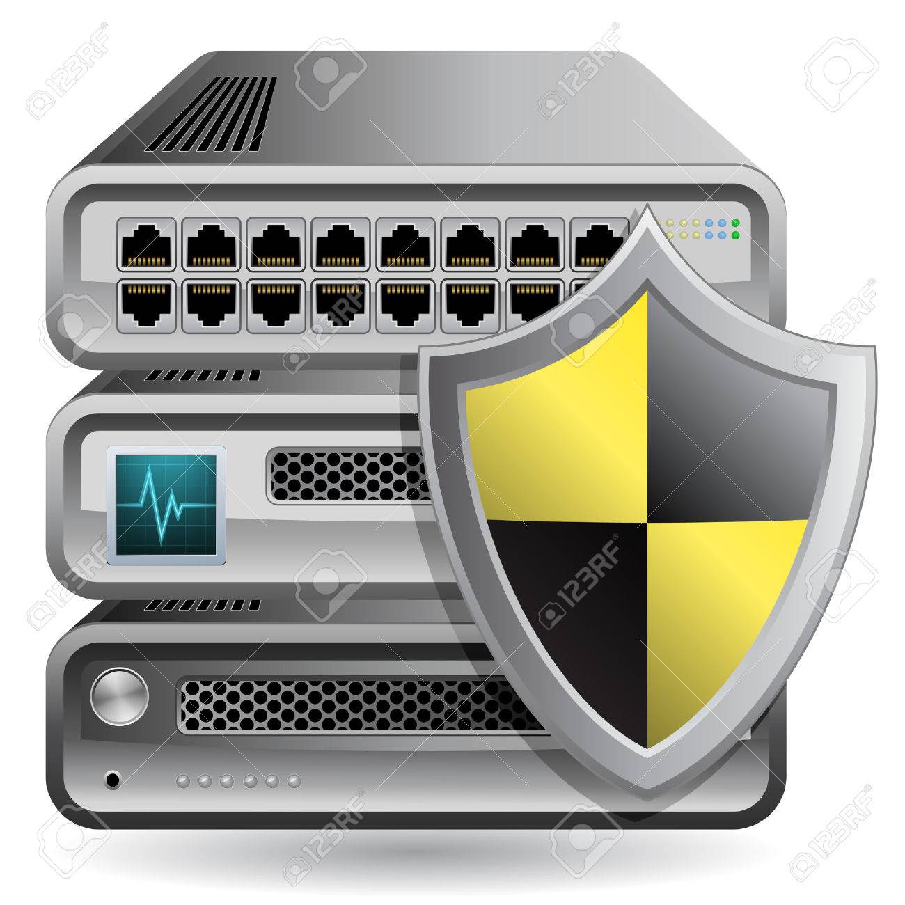 pics Firewall Router Icon visio stencils model of network system