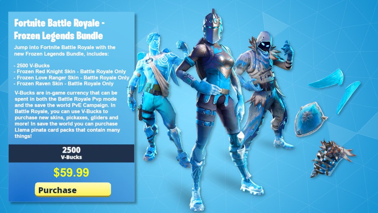 picture Fortnite Frozen Legends how to get new frozen legends bundle in fortnite new frozen legends starter pack frozen skins