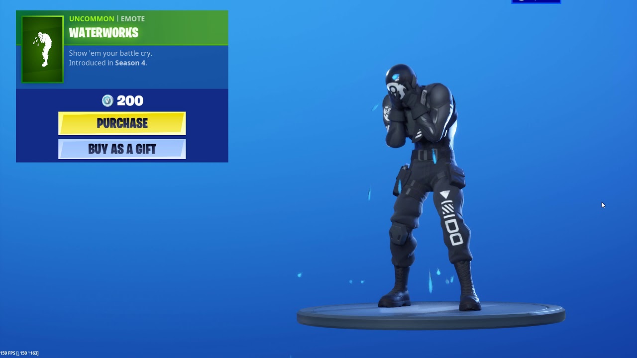 wallpapers Fortnite Waterworks Emote youtube