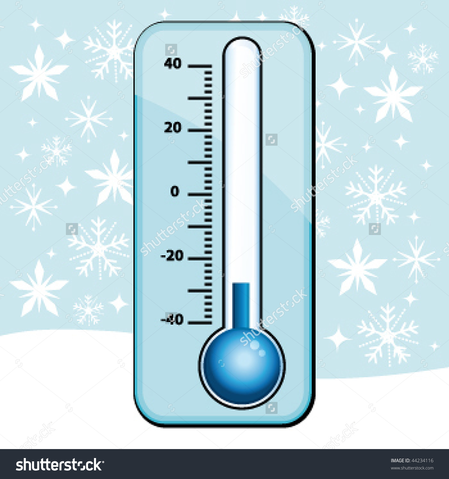 photo Freezing Thermometer Clip Art clipart library