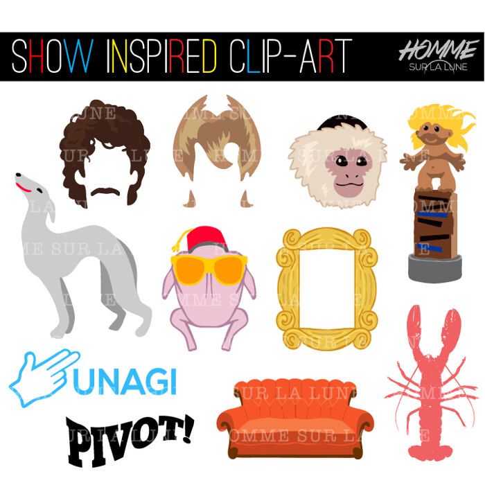 picture Friends Tv Show Clipart 20 friends show bundle svg friends tv
