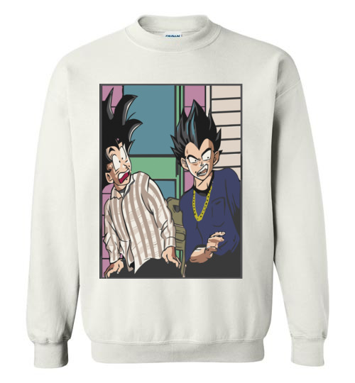 photo Goku And Vegeta Friday Sweater sweater dragon ball z vegeta goku friday leggings top wheretoget