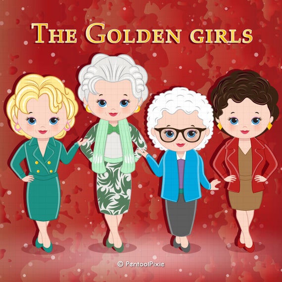 pics Golden Girls Clipart cute golden girls clipart instant downloadpng file 300 dpi etsy
