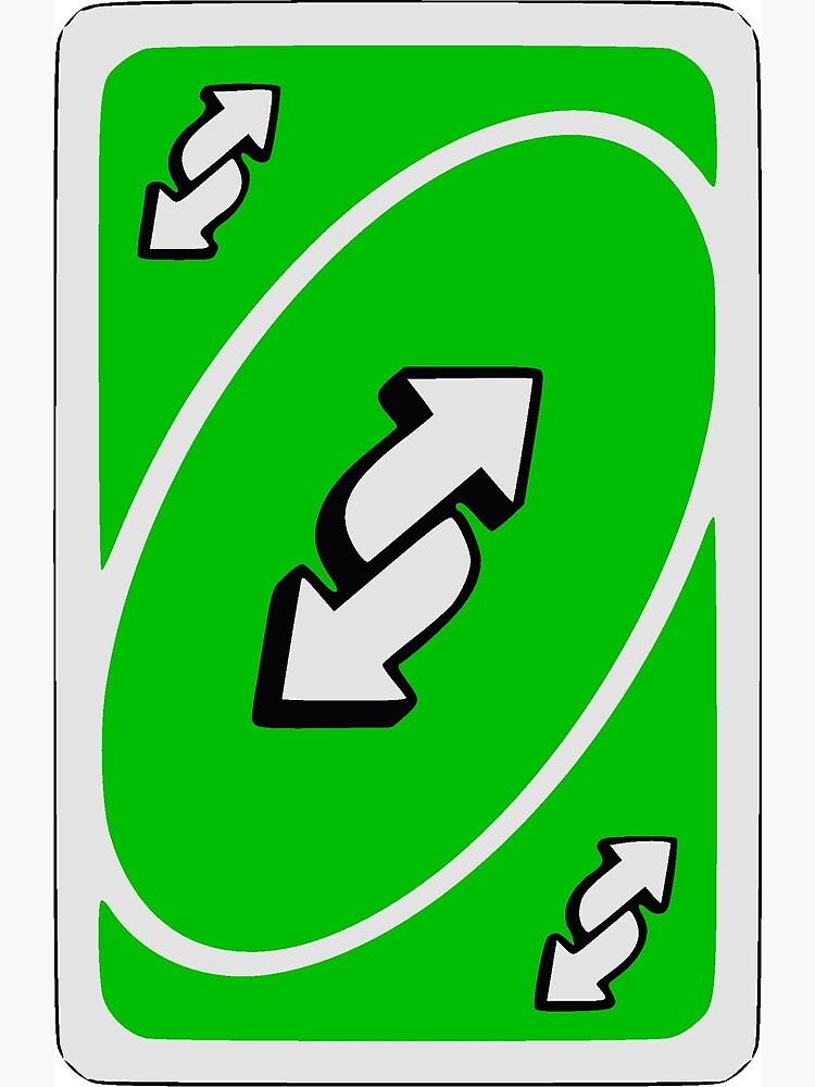 photo Green Reverse Uno Card redbubble