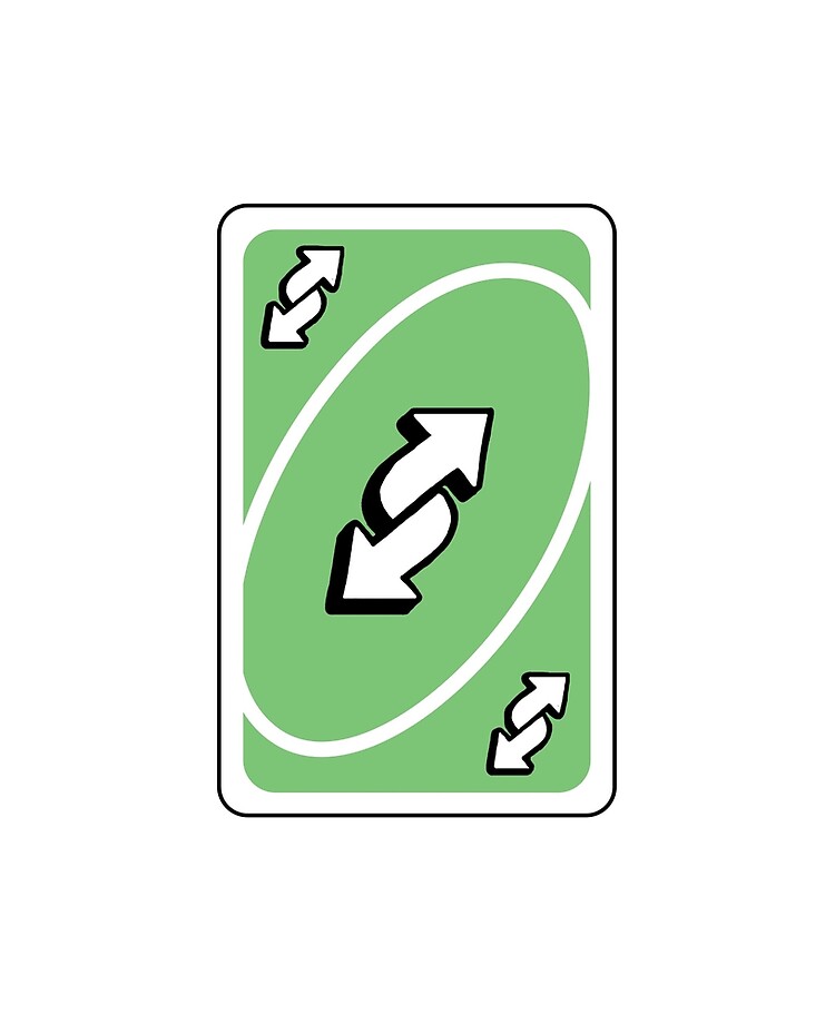 pix Green Reverse Uno Card redbubble