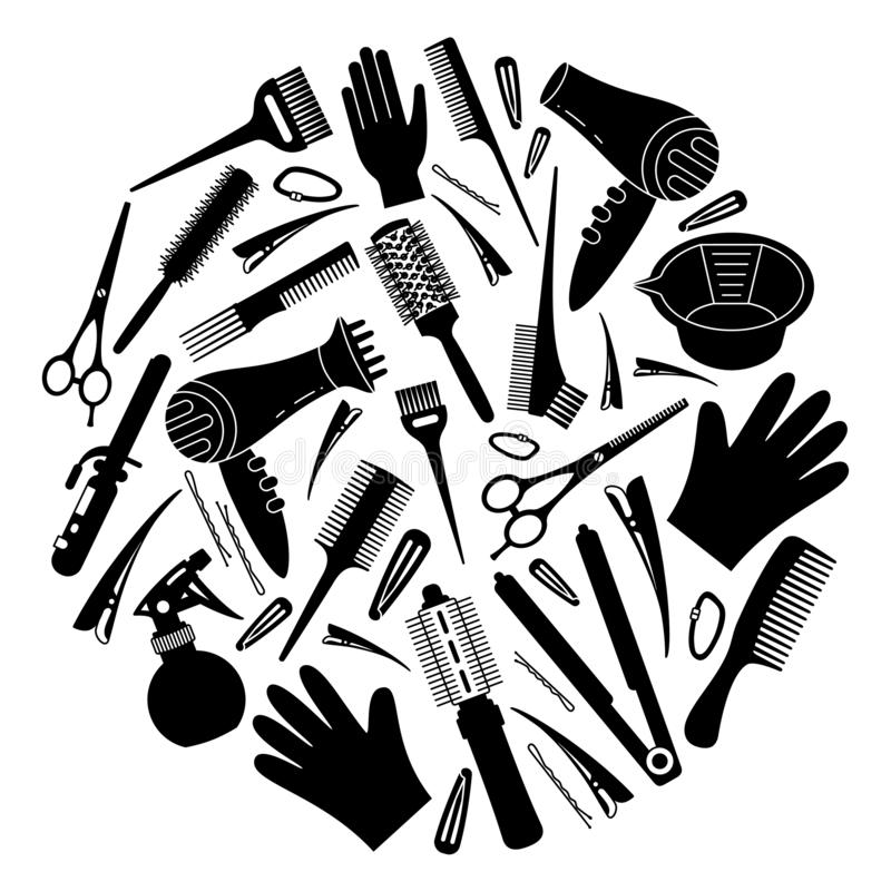 picture Hair Stylist Clipart hair salon cliparts stock vector and