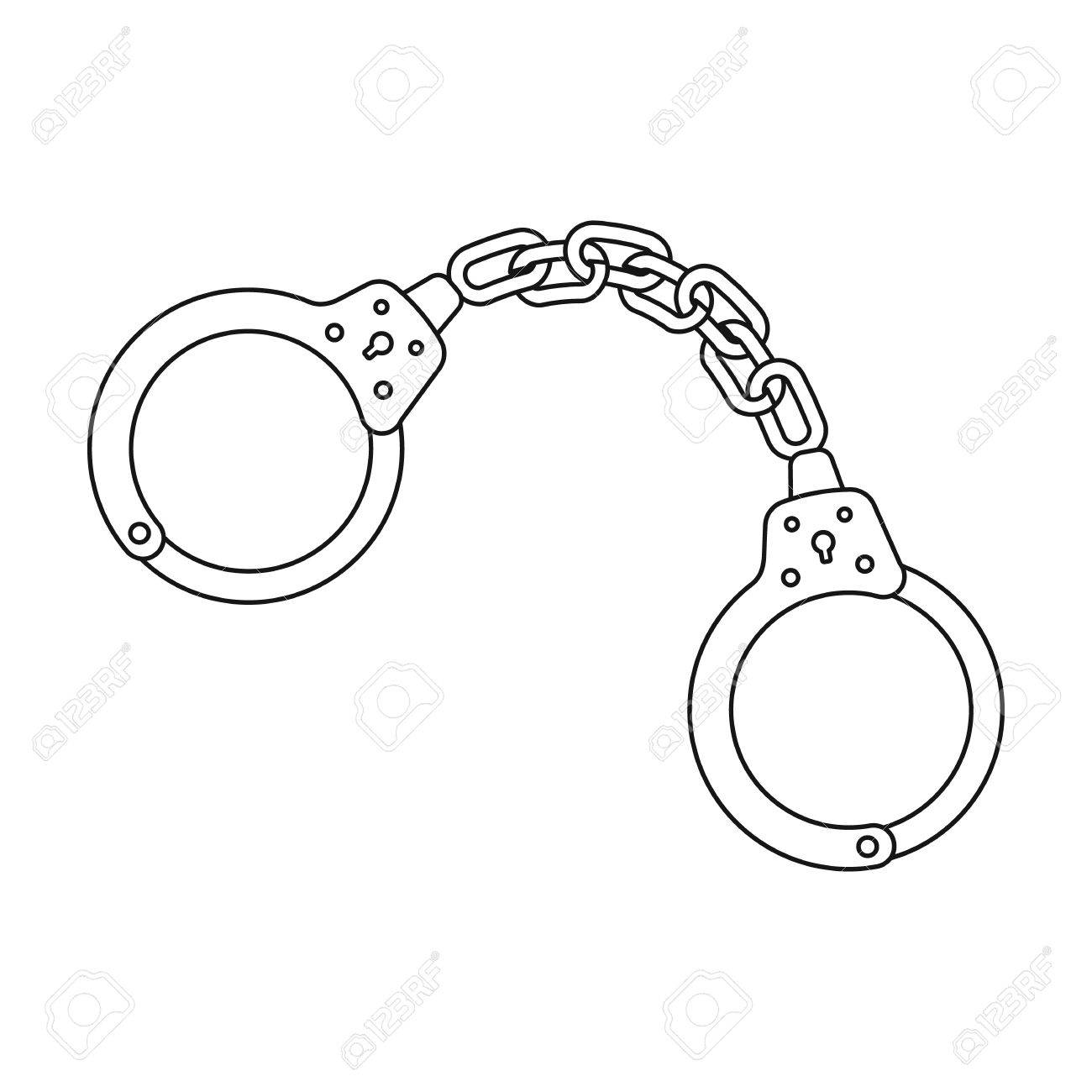 pix Handcuffs Outline vectorstock