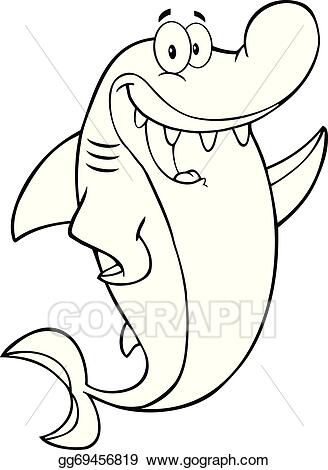 pix Happy Shark Clipart Black And White clipart library