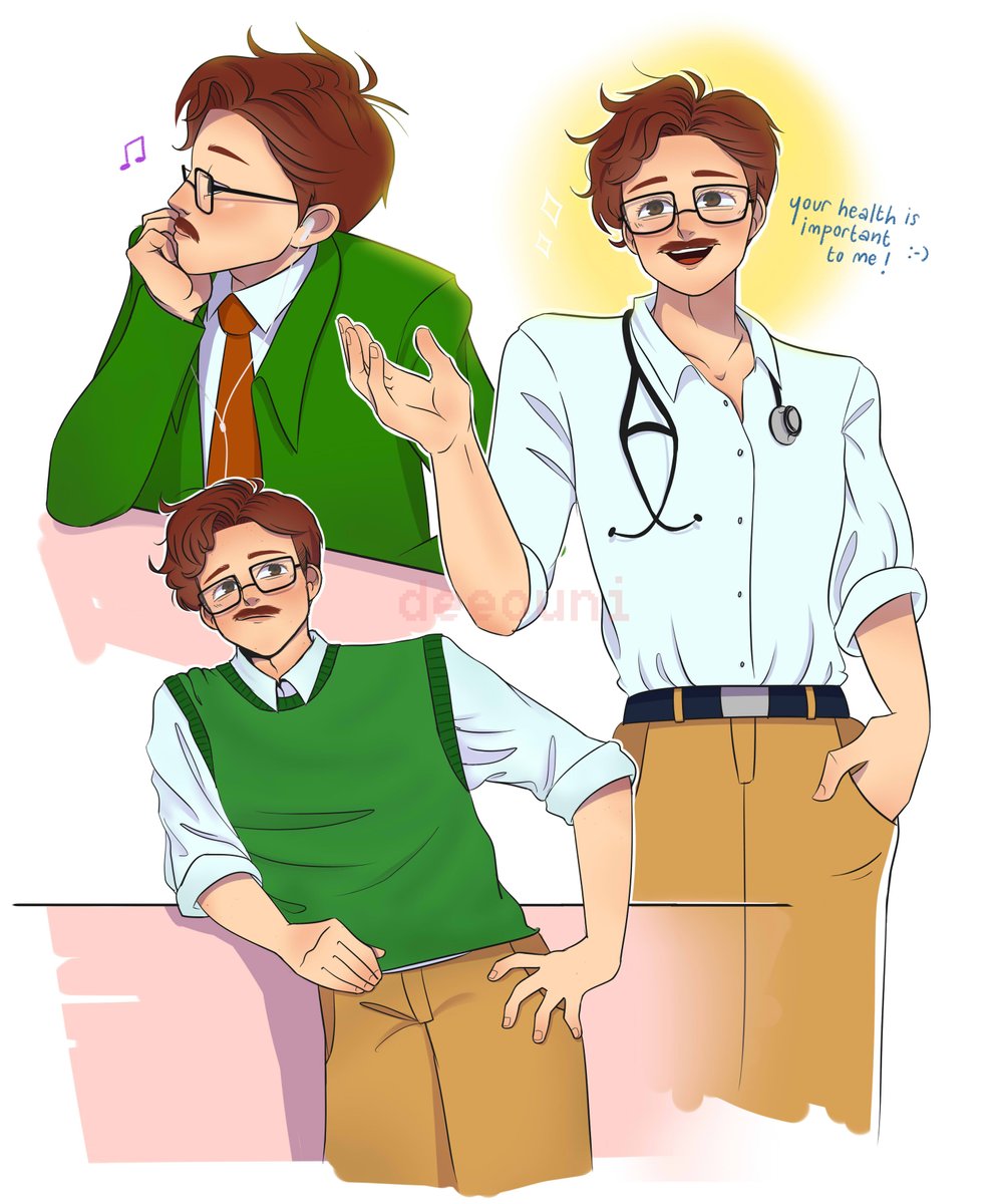 picture Harvey Stardew Valley Fanart harvey stardew valley stardew valley