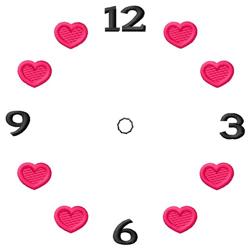 pix Heart Clock Face radiographic pointers for cardio megaly