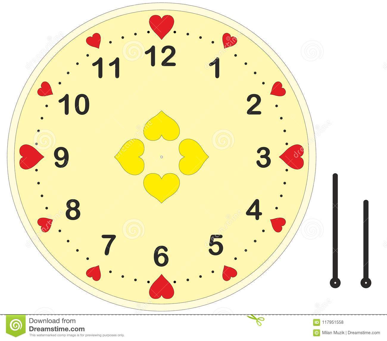 pics Heart Clock Face the chipboard stash