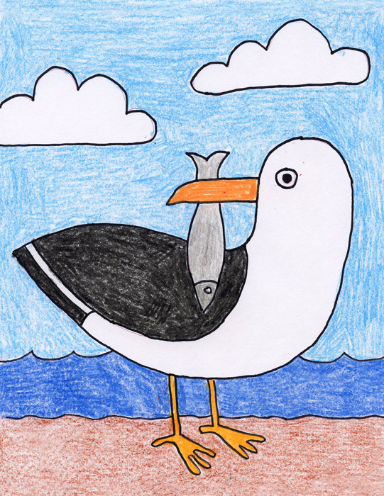 pix How To Draw A Seagull Step By Step drawings easy drawings art drawings