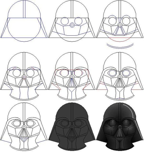 pix How To Draw Cartoon Darth Vader how to draw star wars darth vader