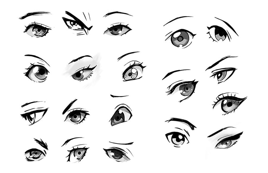 wallpapers How To Draw Closed Anime Eyes dreamstime com