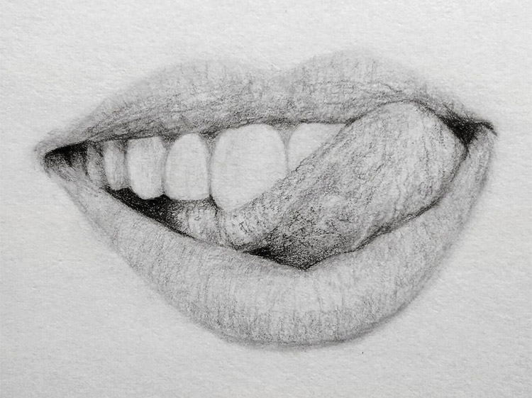 pix How To Draw Lips With Tongue Sticking Out female lips with red lipstick emotion of sexuality and passion