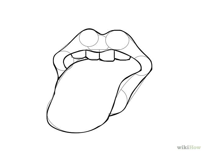 pics How To Draw Lips With Tongue Sticking Out lips drawing smiley lisps tongue