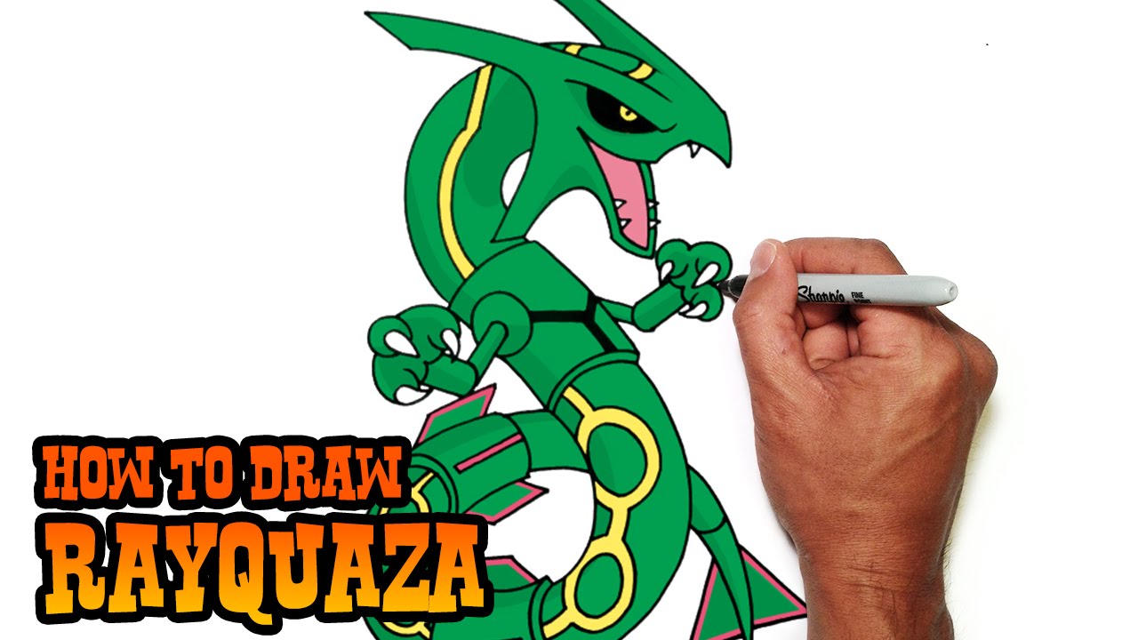 wallpapers How To Draw Mega Rayquaza Easy how to draw mega rayquaza pokemon