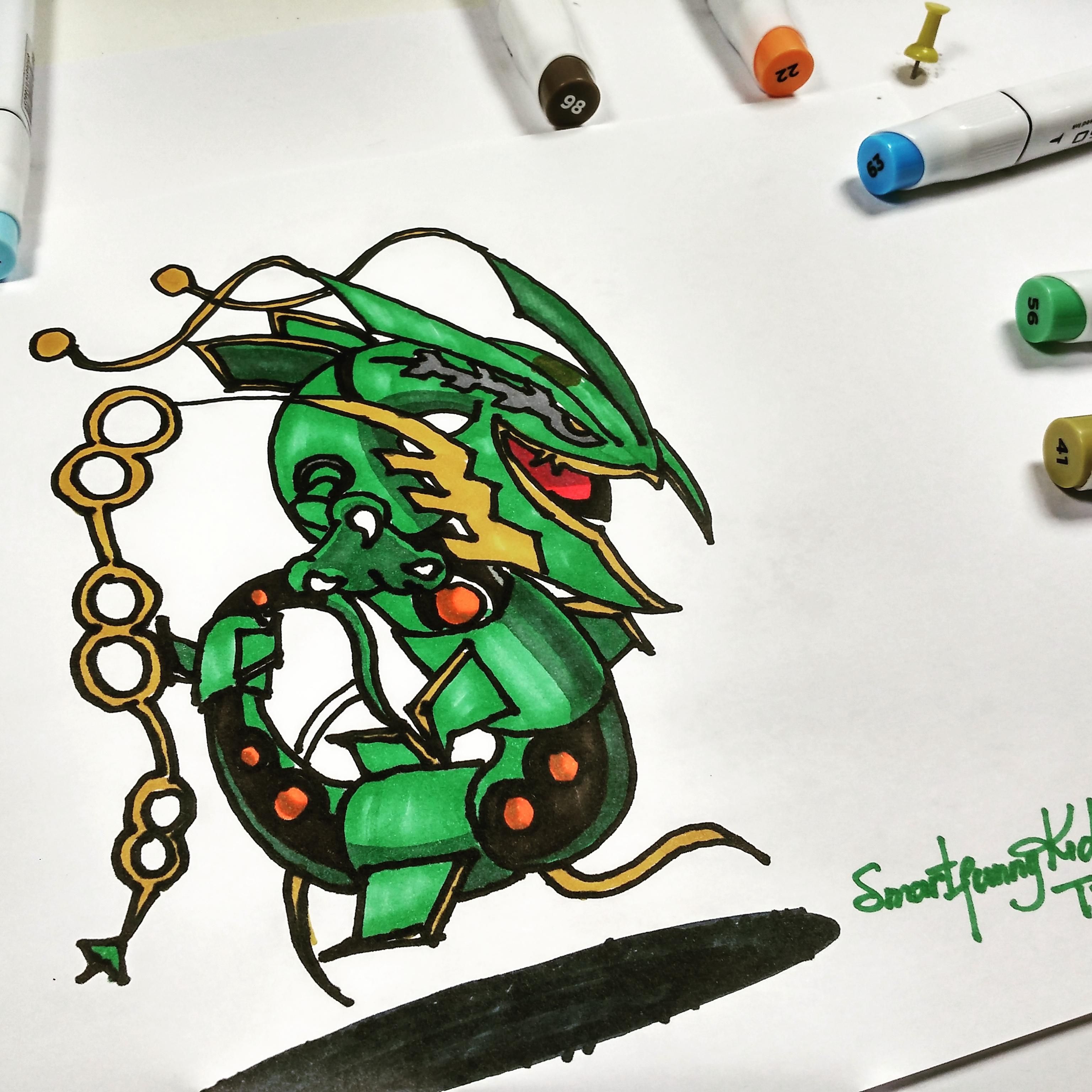 pic How To Draw Mega Rayquaza Easy how to draw mega rayquaza pokemon