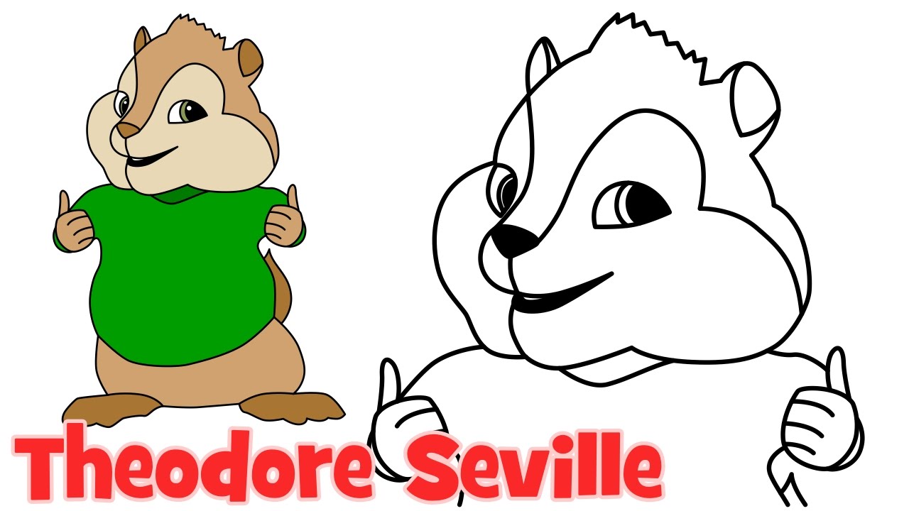 photo How To Draw Theodore From Alvin And The Chipmunks how to draw alvin from alvin and the chipmunks step by step easy for kids and beginners