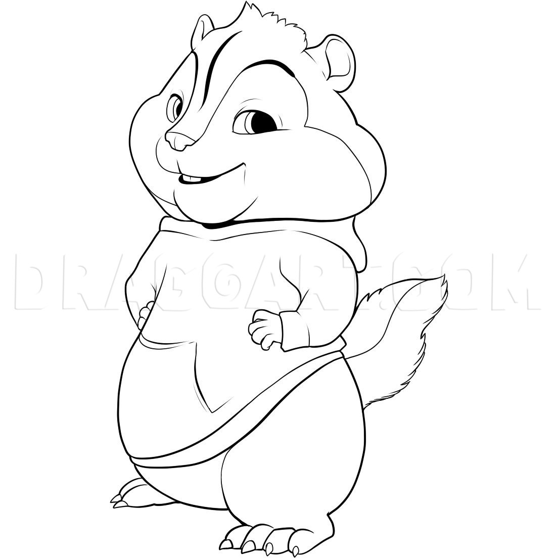 picture How To Draw Theodore From Alvin And The Chipmunks how to draw theodore step by step