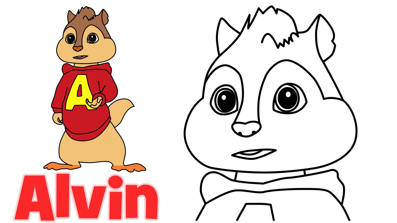 pics How To Draw Theodore From Alvin And The Chipmunks cartoon coloring pages