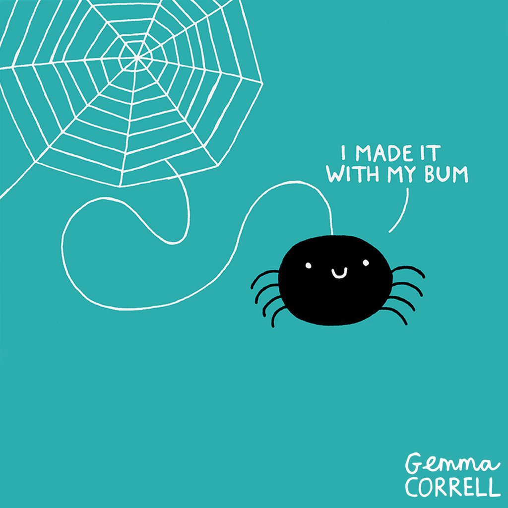 images I Made It With My Bum Spider pin on lovely