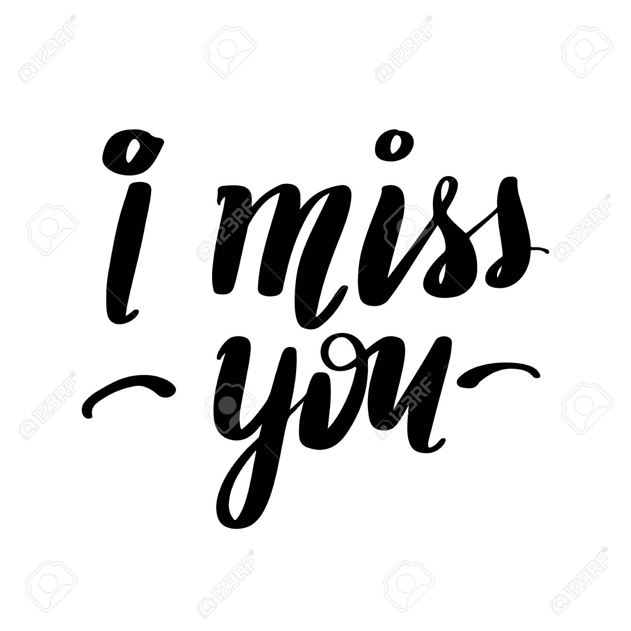 picture I Miss You Calligraphy hand lettering fonts quotes miss you