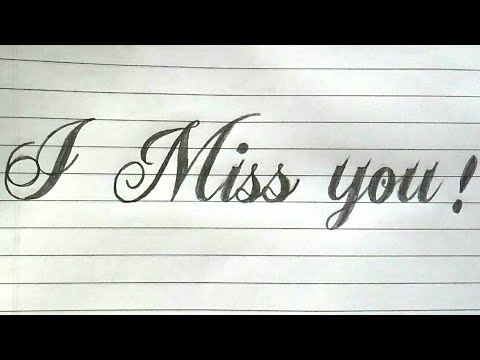 pix I Miss You Calligraphy how to write i miss you in stylish fonts script font writing handlettering rua sign writing