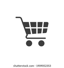 pic Icone Caddie https www shutterstock com image vector shopping cart solid icon trolley basket 1909052353