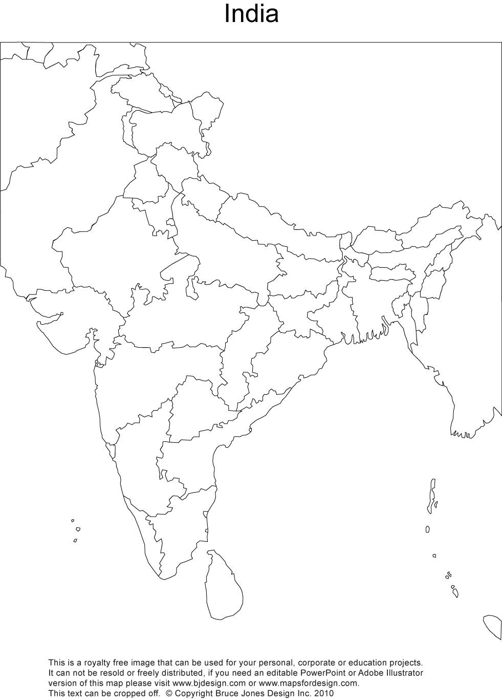 pic India Map Without Names india printable blank maps outline