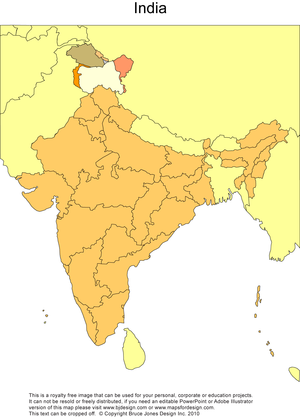 pic India Map Without Names us political map without state names