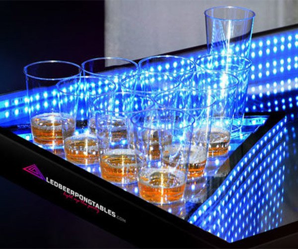 photo Infinity Beer Pong Table infinity glow led beer pong table kicks