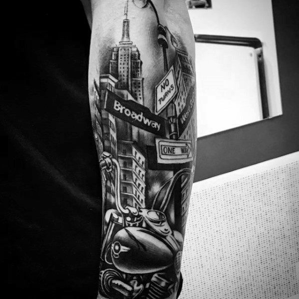 images Interstate Sign Tattoo 30 street sign tattoo ideas for men