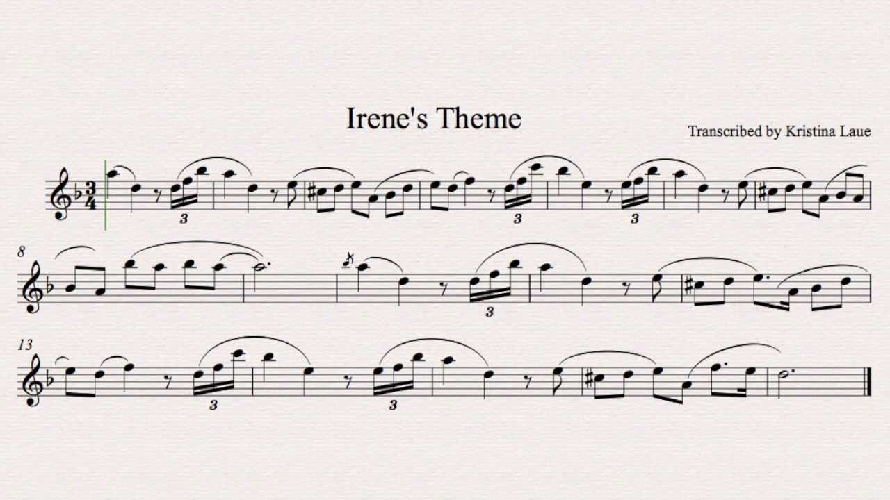 pix Irene Adler Theme Sheet Music irene s theme from sherlock sheet music