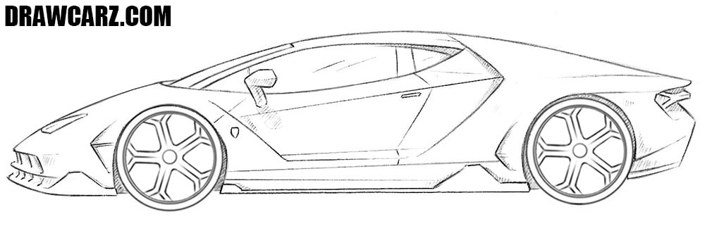 images Lamborghini Line Drawing how to draw cars