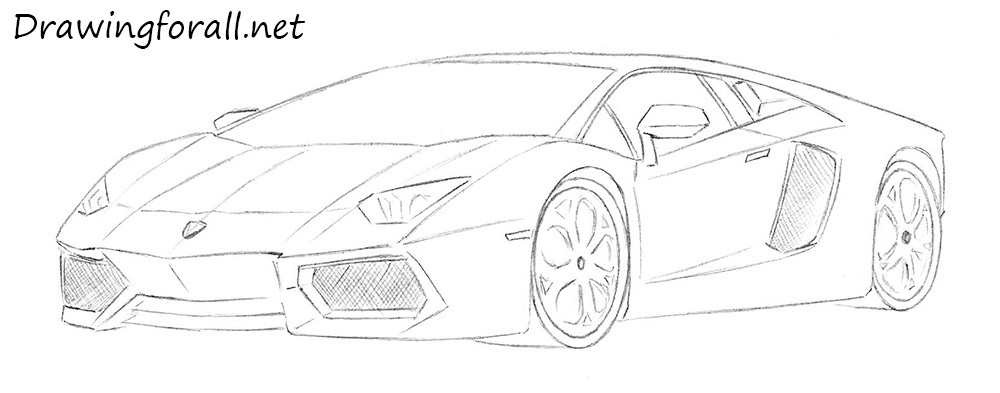 picture Lamborghini Line Drawing how to draw a lamborghini car easy step by step