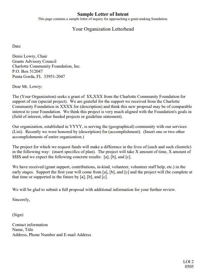 images Letter Of Willingness To Serve letter of intent template free word