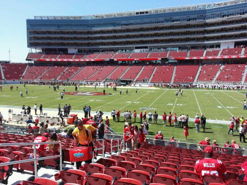 pics Levi Stadium Section 111 section 111 at levi s stadium