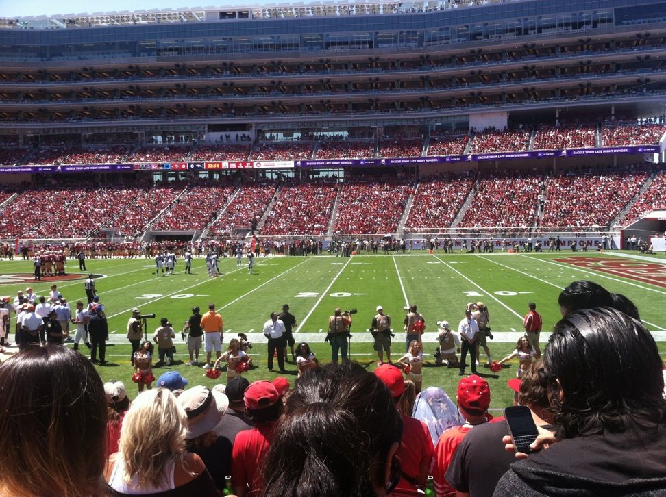 images Levi Stadium Section 111 section 111 at levi s stadium
