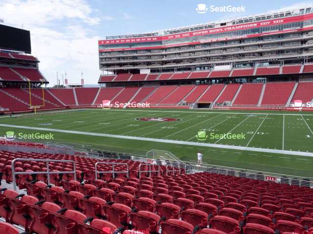 pic Levi Stadium Section 111 levi s stadium seat views seatgeek
