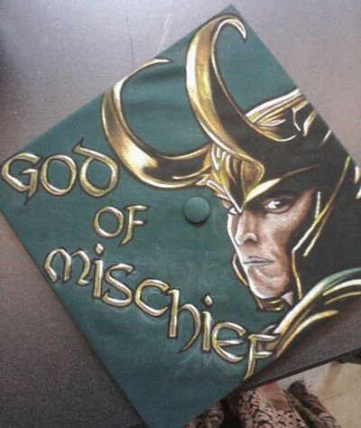 pix Loki Graduation Cap loki themed graduation cap high