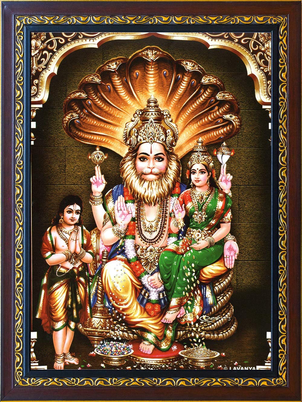 picture Lord Lakshmi Narasimha Swamy sri lakshmi narasimha karavalambam stotram by adi shankaracharya