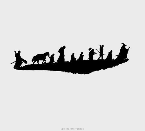 photo Lotr Silhouette the fellowship of the ring silhouette